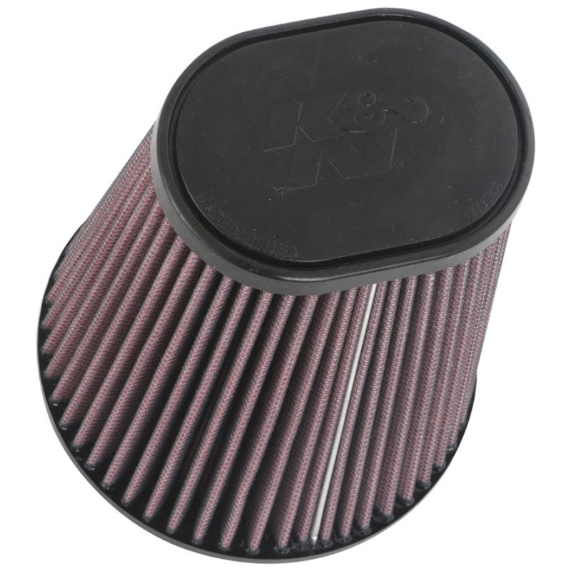 K&N Universal Clamp-On Air Filter 3-1/2in 10 Degree Flange 5-3/4in B 4-1/2in x 3-1/4in T 7in H