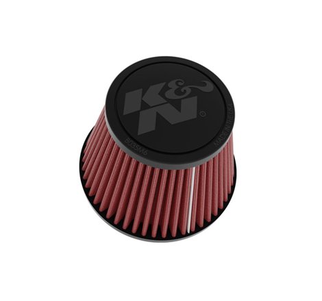 K&N Universal Clamp-on Air Filter 2in Flange ID 5-3/16in Base 3-1/2in Top 3-11/16in Height w/ Vent