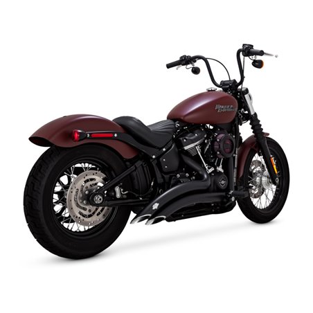 Vance & Hines HD Softail 18-22 St Bob Br 2-2 Black PCX Full System Exhaust