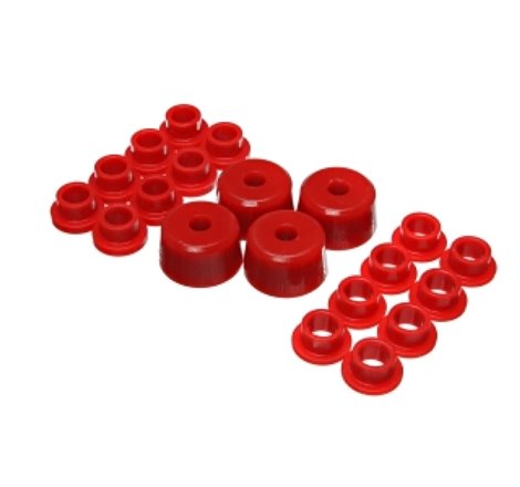 Energy Suspension Polaris Shock Bushing Upgrade Kit - Red