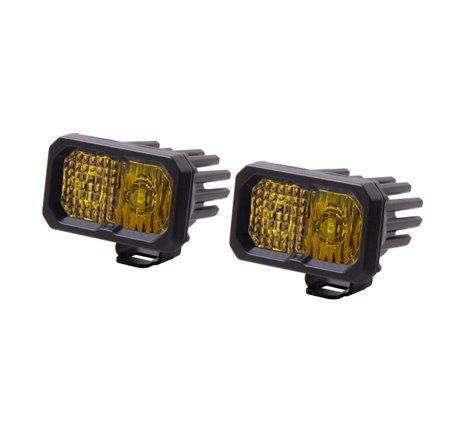 Diode Dynamics Stage Series 2 In LED Pod Pro - Yellow Combo Standard ABL (Pair)