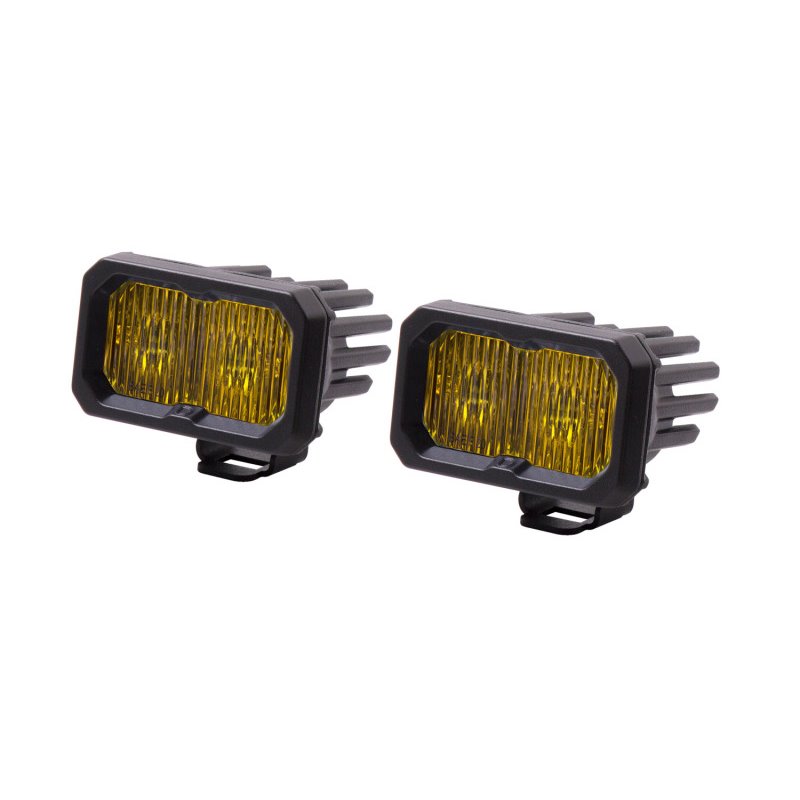 Diode Dynamics Stage Series 2 In LED Pod Sport - Yellow Fog Standard ABL (Pair)