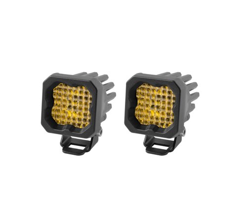 Diode Dynamics Stage Series C1 LED Pod Sport - Yellow Wide Standard ABL (Pair)