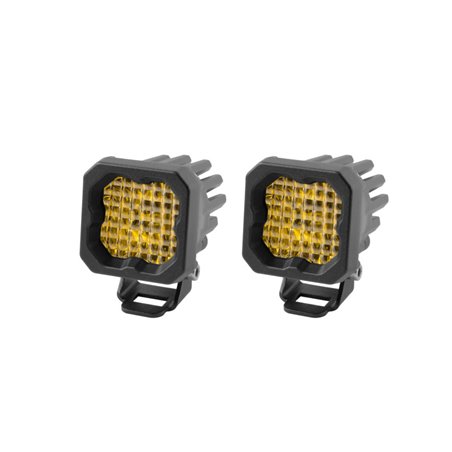 Diode Dynamics Stage Series C1 LED Pod Sport - Yellow Wide Standard ABL (Pair)