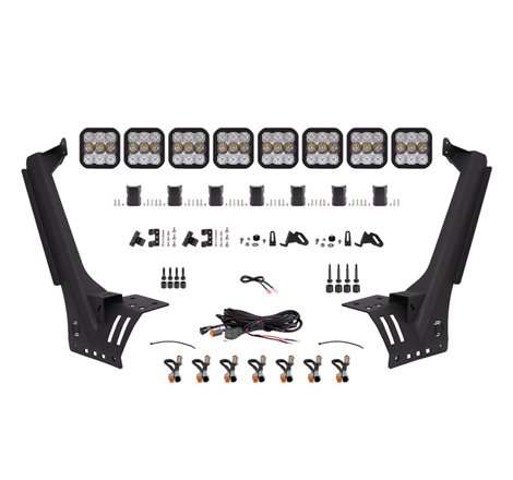 Diode Dynamics Jeep JL SS5 Sport CrossLink Windshield - White Combo Lightbar Kit