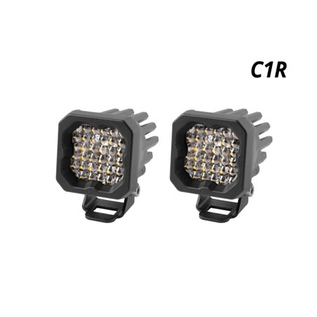 Diode Dynamics Stage Series C1R - White Flood Standard LED Pod (Pair)