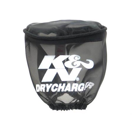 K&N DryCharger Air Filter Wrap - Oval Straight - Black