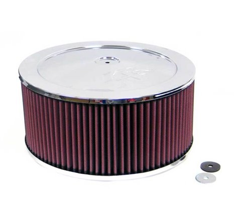 K&N Round Air Filter Assembly 7-5/16in Flange 11in Diameter 6in Height