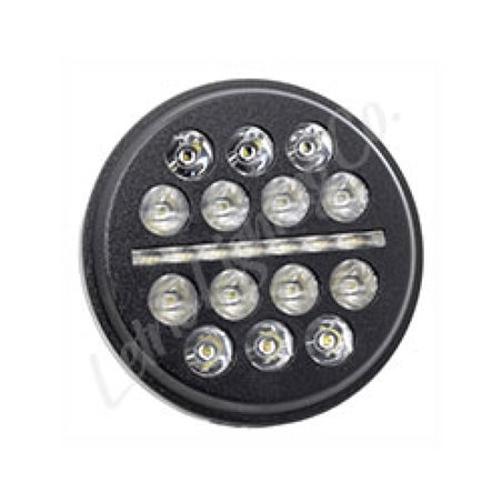 Letric Lighting 5.75? LED Black Buck-Shot Style mini-multi Headlight