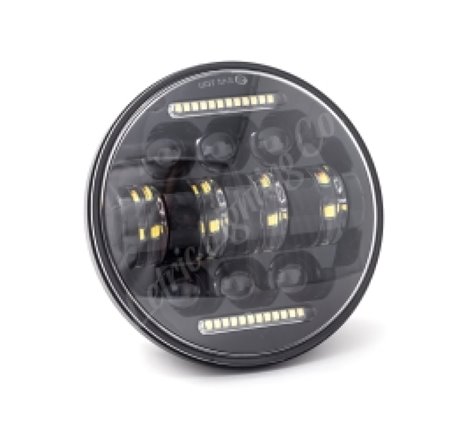 Letric Lighting 5.75? LED Black Diez 10-LED Headlight Dual Horizontal DRL