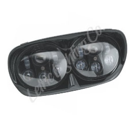 Letric Lighting 98-13 Glide Models LED Black Headlight & Housing Dual 5.75 Projector Lamps