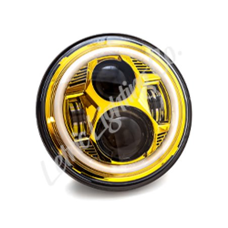 Letric Lighting 7? Gold Color Collection LED Headlamp with Full Halo