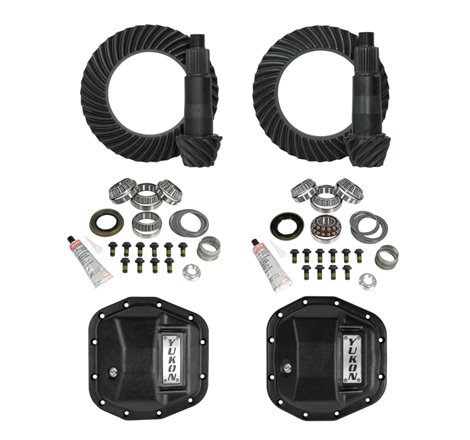 Yukon 18-23 Jeep JL & JT M220 Rear/M210 Front Stage 2 Gear Kit Package 5.38 RATIO w/ F&R Covers