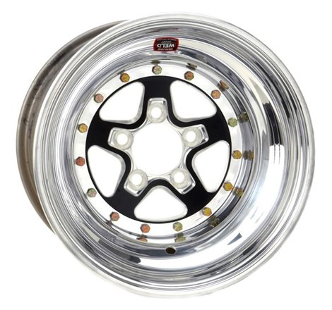 Weld Alumastar 2.0 15x4 / 5x4.75 BP 1.7 / 5in. BS Black Wheel - Non-Beadlock