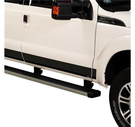 Putco 17-20 Ford SuperDuty Super Crew 6.5ft Box - 12pcs - 4.25in Wide Black Platinum Rocker Panels