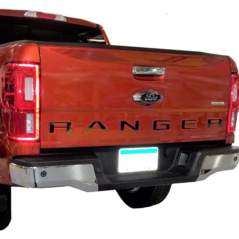 Putco 19-20 Ford Ranger - Black Platinum Tailgate Letters RANGER