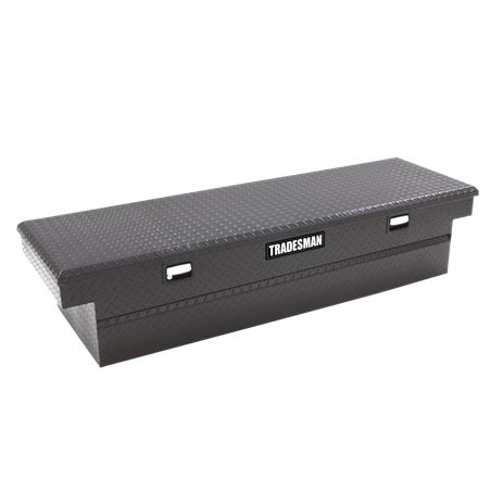 Tradesman Aluminum Single Lid Cross Bed Truck Tool Box (63in.) - Black