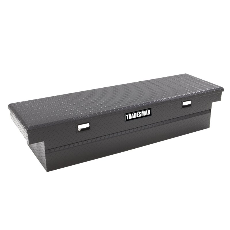 Tradesman Aluminum Single Lid Cross Bed Truck Tool Box (70in.) - Black