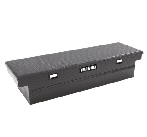 Tradesman Aluminum Single Lid Cross Bed Truck Tool Box (71in.) - Black