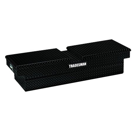 Tradesman Aluminum Gull Wing Cross Bed Truck Tool Box (70in.) - Black