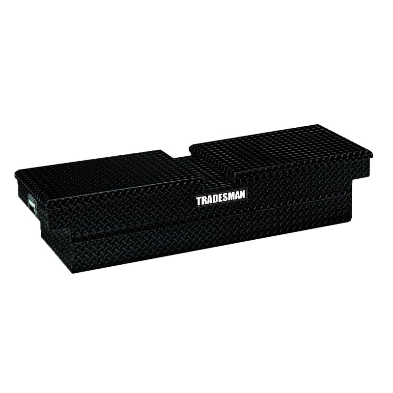 Tradesman Aluminum Gull Wing Cross Bed Truck Tool Box (70in.) - Black