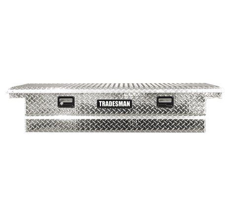 Tradesman Aluminum Single Lid HD 28 Cross Bed Low-Profile Truck Tool Box (72in.) - Brite