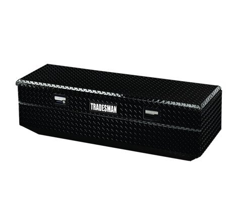 Tradesman Aluminum Flush Mount Truck Tool Box Full/Wide (36in.) - Black