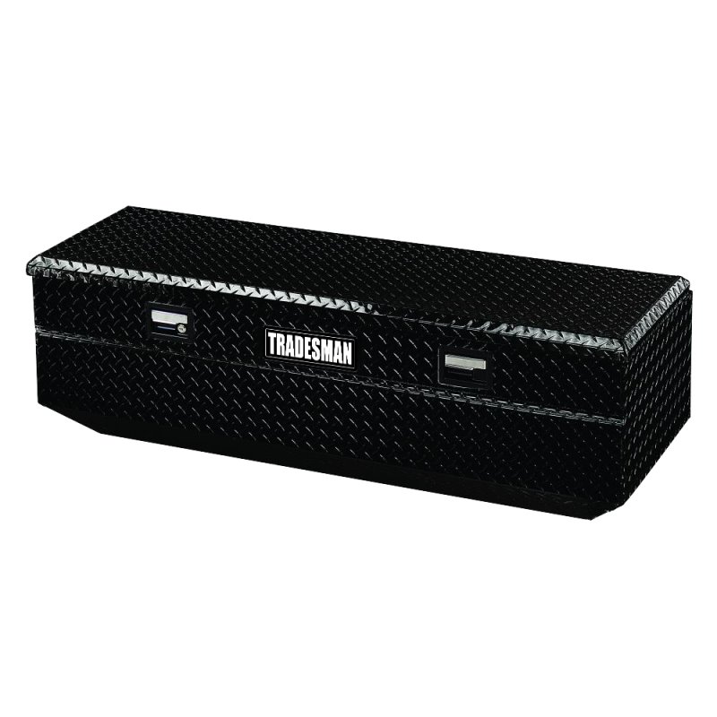 Tradesman Aluminum Flush Mount Truck Tool Box Full/Wide (36in.) - Black