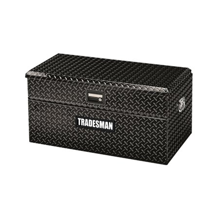 Tradesman Aluminum Flush Mount Truck Tool Box (40in.) - Black