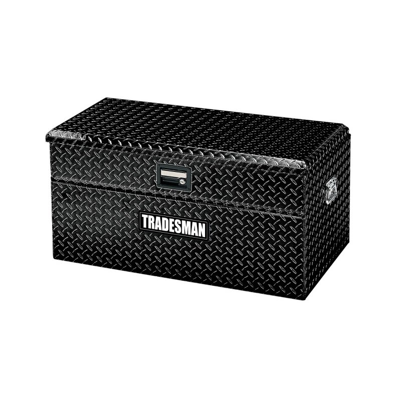 Tradesman Aluminum Flush Mount Truck Tool Box Full/Wide (48in.) - Black