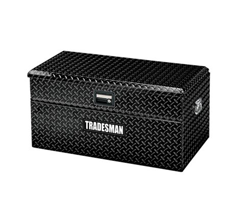 Tradesman Aluminum Flush Mount Truck Tool Box Full/Wide (56in.) - Black