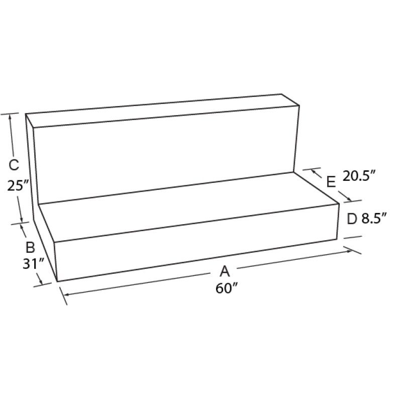 Tradesman Aluminum Full Size Rectangular Liquid Storage Tank - Brite