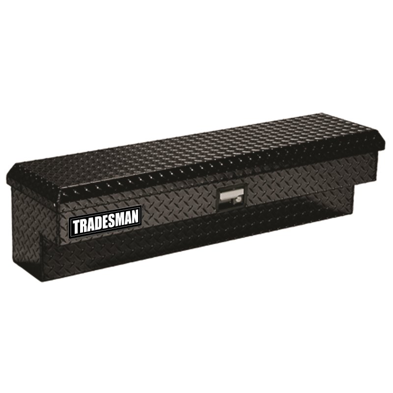 Tradesman Aluminum Side Bin Truck Tool Box (60in.) - Black