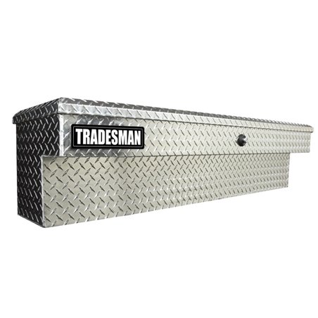 Tradesman Aluminum Side Bin Truck Tool Box w/Push Button (60in.) - Brite