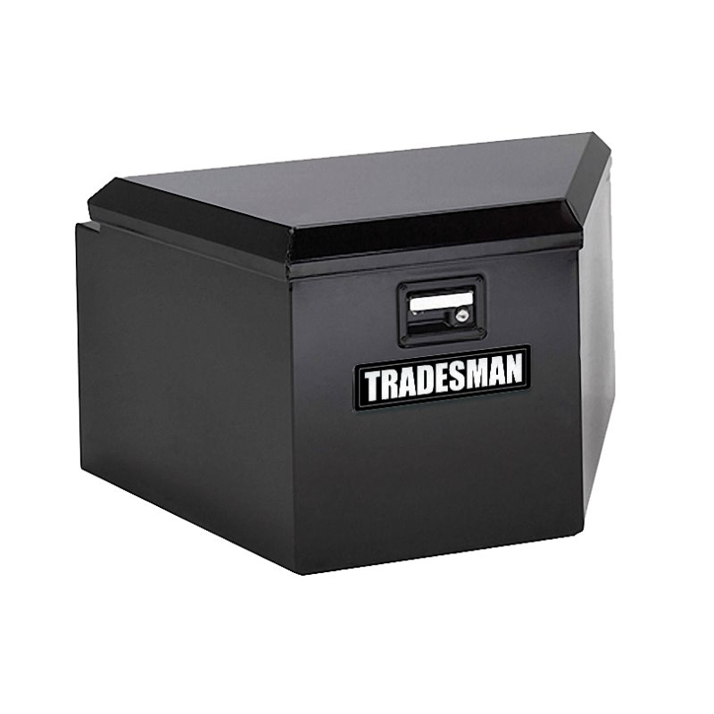 Tradesman Steel Trailer Tongue Storage Box (21in.) - Black