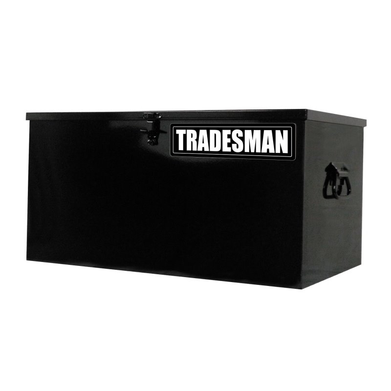 Tradesman Steel Job Site Box/Chest (Light Duty/Small) (24in.) - Black