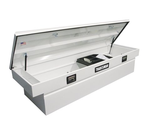 Tradesman Steel Cross Bed Truck Tool Box (70in.) - White