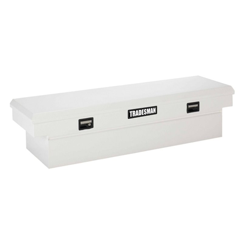 Tradesman Steel Cross Bed Truck C/O Tool Box (70in.) - White