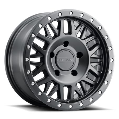 Raceline 951B Ryno 17x8.5in / 6x139.7 BP / 0mm Offset / 106.1mm Bore - Satin Black Wheel