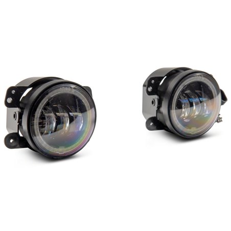 Raxiom 07-18 Jeep Wrangler JK Axial Series 4-In LED Fog Lights w/ Halo