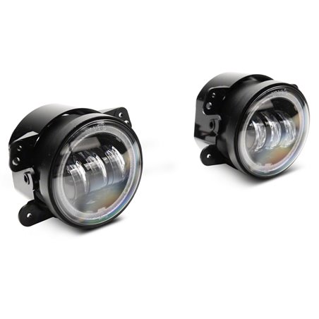 Raxiom 07-18 Jeep Wrangler JK Axial Series 4-In LED Fog Lights w/ RGB Halo