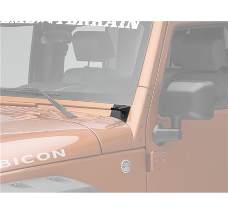 Raxiom 07-18 Jeep Wrangler JK Axial Series Windshield Pillar Mounted Light Brackets