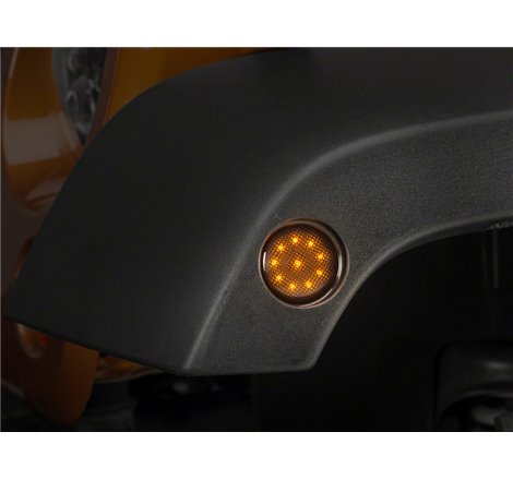 Raxiom 07-18 Jeep Wrangler JK LED Side Marker Lights- Smoked