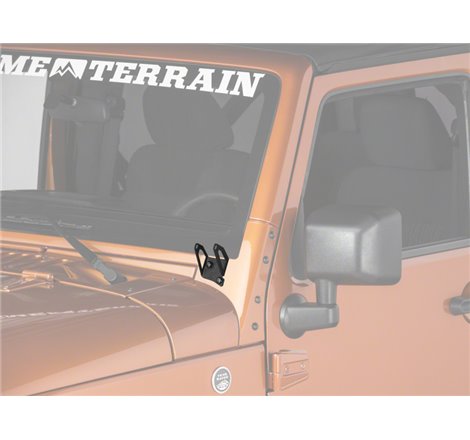 Raxiom 07-18 Jeep Wrangler JK Windshield Mounted Light Brackets