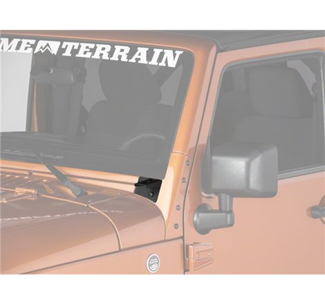 Raxiom 07-18 Jeep Wrangler JK Windshield Mounted Light Brackets