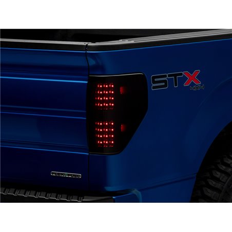 Raxiom 09-14 Ford F-150 Styleside Axial Series LED Tail Lights- Blk Housing (Smoked Lens)