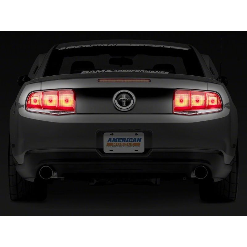 Raxiom 10-12 Ford Mustang Aero Tail Lights- Blk Housing (Smoked Lens)