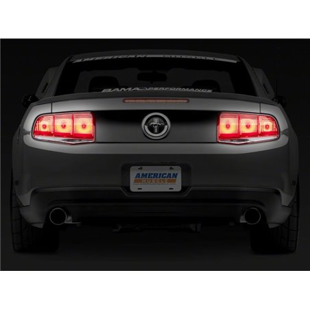 Raxiom 10-12 Ford Mustang Aero Tail Lights- Blk Housing (Smoked Lens)