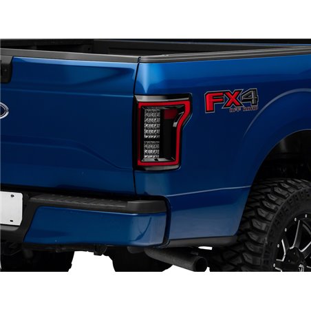 Raxiom 15-17 Ford F-150 LED Tail Lights- Blk Housing (Smoked Lens)