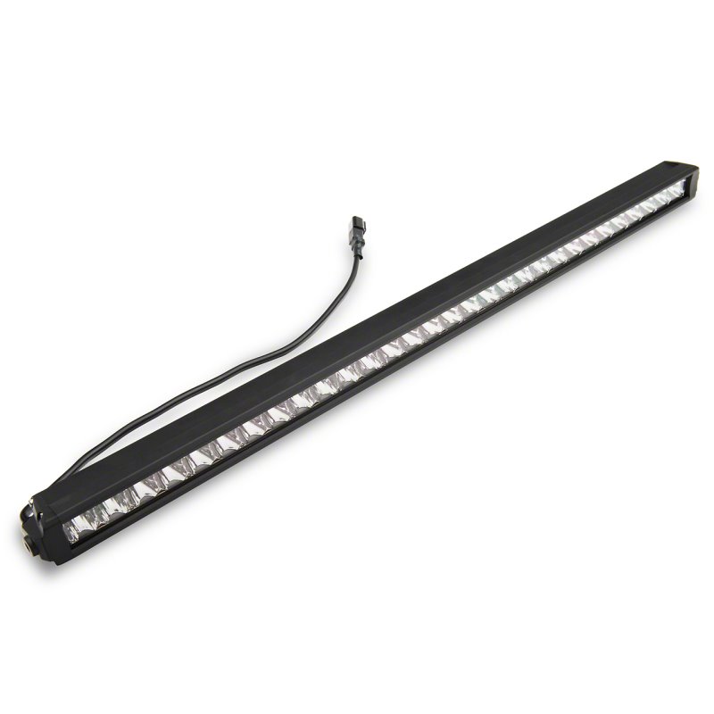 Raxiom 18-23 Jeep Wrangler JL Axial Series 30-In Single Row LED Light Bar w/ Hood Mounting Brackets